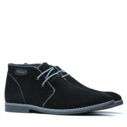 Botines para hombre 454 negro ante+gris