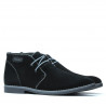 Botines para hombre 454 negro ante+gris