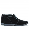 Botines para hombre 454 negro ante+gris