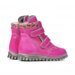 Bota para niños pequeños 32c rosa+tigre