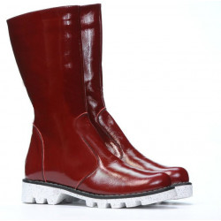 Botas para niños 3003 charol burdeos