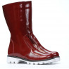 Botas para niños 3003 charol burdeos