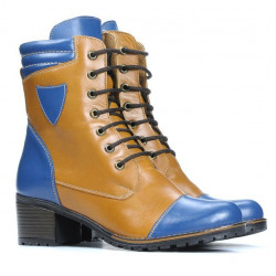 Botas de mujer 3279 índigo+marrón