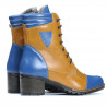 Botas de mujer 3279 índigo+marrón