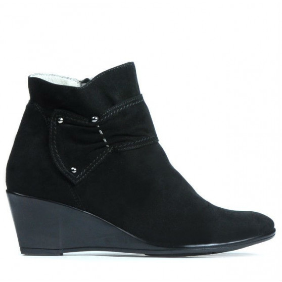 Botines de mujer 242 negro terciopelo