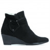 Botines de mujer 242 negro terciopelo