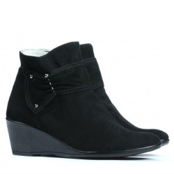 Botines de mujer 242 negro terciopelo
