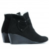 Botines de mujer 242 negro terciopelo
