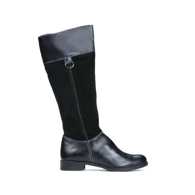 Botas mujer 3232 negro combinado