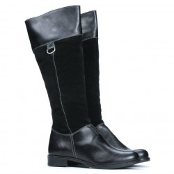Botas mujer 3232 negro combinado
