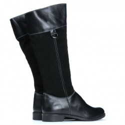 Botas mujer 3232 negro combinado