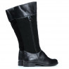 Botas mujer 3232 negro combinado