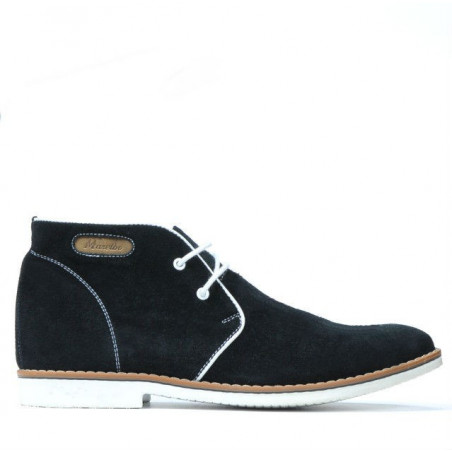 Botas hombre 454 negro ante+blanco