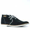 Botas hombre 454 negro ante+blanco