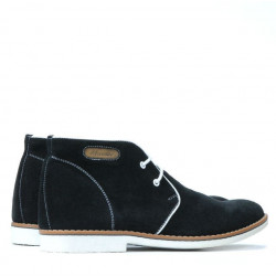 Botas hombre 454 negro ante+blanco