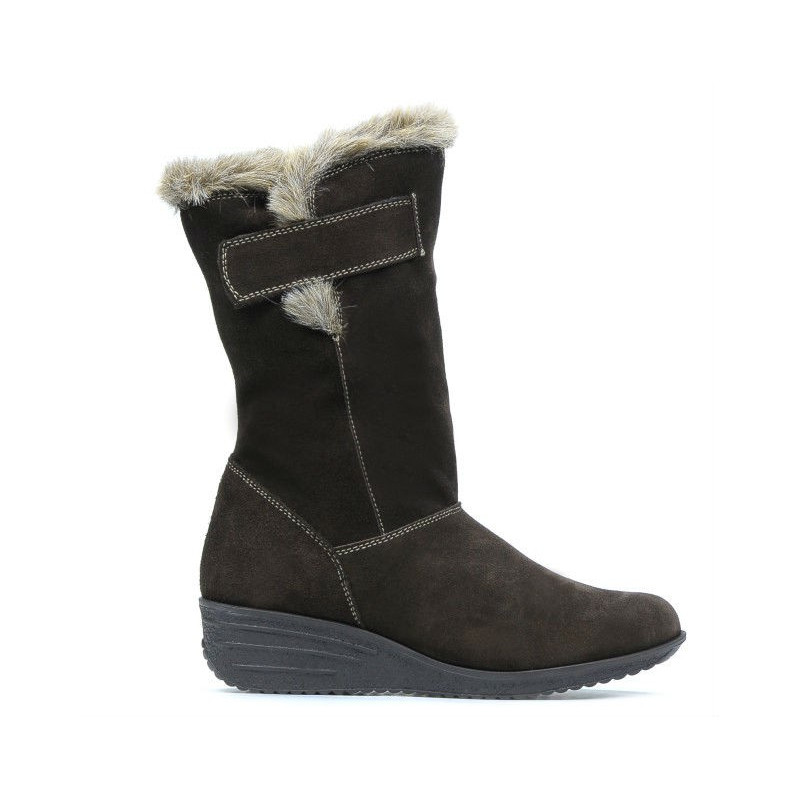 Botas mujer 3246 café velur