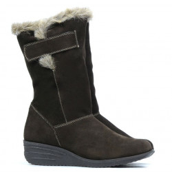 Botas mujer 3246 café velur