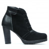 Botines de mujer 1137 negro antilope combinado