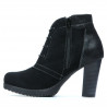 Botines de mujer 1137 negro antilope combinado