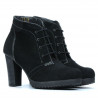 Botines de mujer 1137 negro antilope combinado