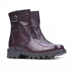 Botines para niños pequeños 33c burdeos