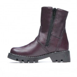 Botines para niños pequeños 33c burdeos