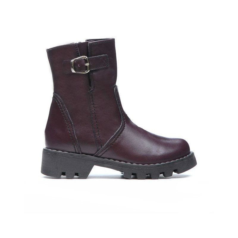 Botines para niños pequeños 33c burdeos