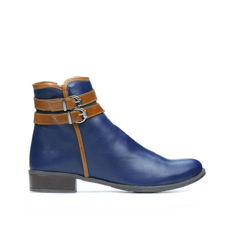 Botas para dama 3262 índigo+marrón