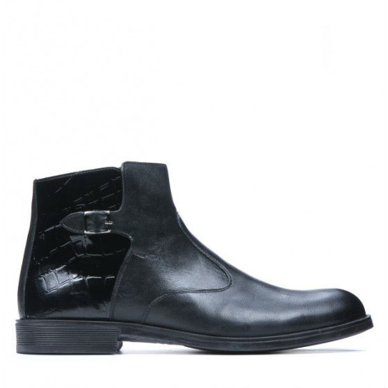 Botines hombre 488 negro combinado