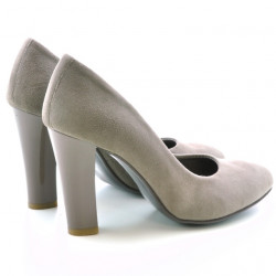Zapatos elegantes para dama 1214 capuchino antilope