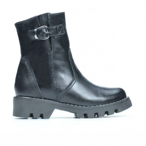 Botines para niños pequeños 33c negro