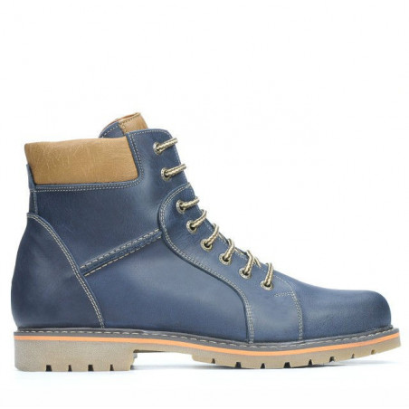 Botines para hombre 489 tuxon índigo+marrón