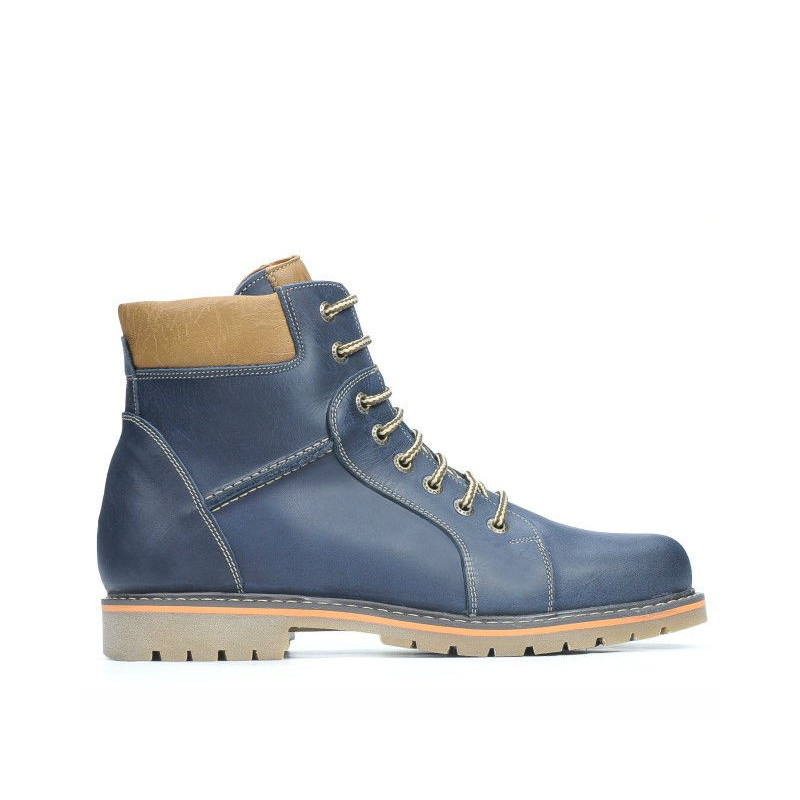 Botines para hombre 489 tuxon índigo+marrón