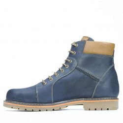 Botines para hombre 489 tuxon índigo+marrón