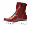 Botas para niños 33c charol burdeos