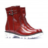 Botas para niños 33c charol burdeos