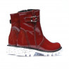 Botas para niños 33c charol burdeos