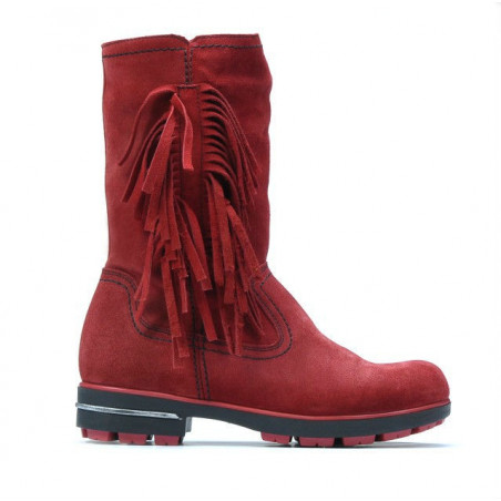 Botas para niños 3208 rojo ante