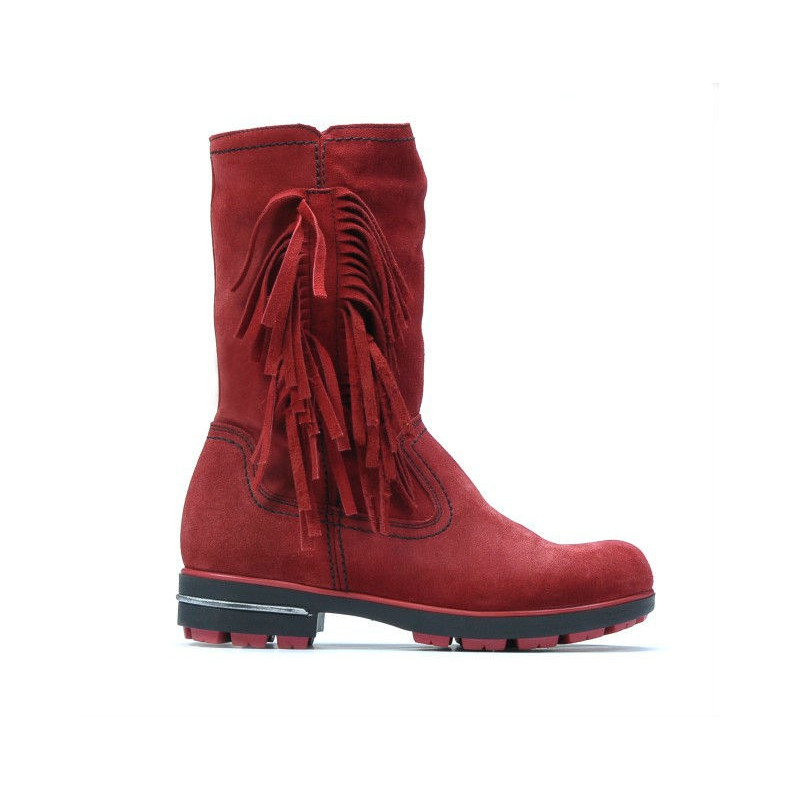 Botas para niños 3208 rojo ante