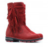 Botas para niños 3208 rojo ante