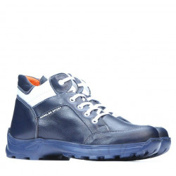 Botas adolescentes 436 índigo+blanco