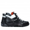 Botines adolescentes 436 negro+blanco