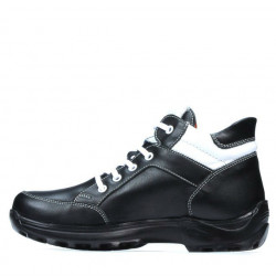 Botines adolescentes 436 negro+blanco