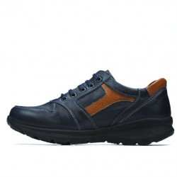 Zapatillas deportivas adolescentes 397 índigo+marrón