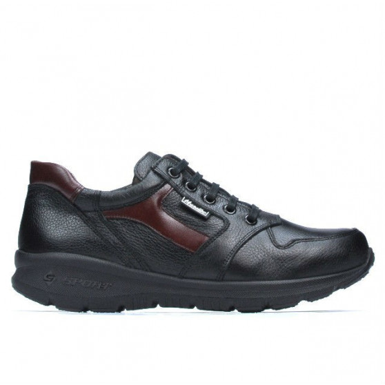 Zapatillas deportivas adolescentes 397 negro+burdeos