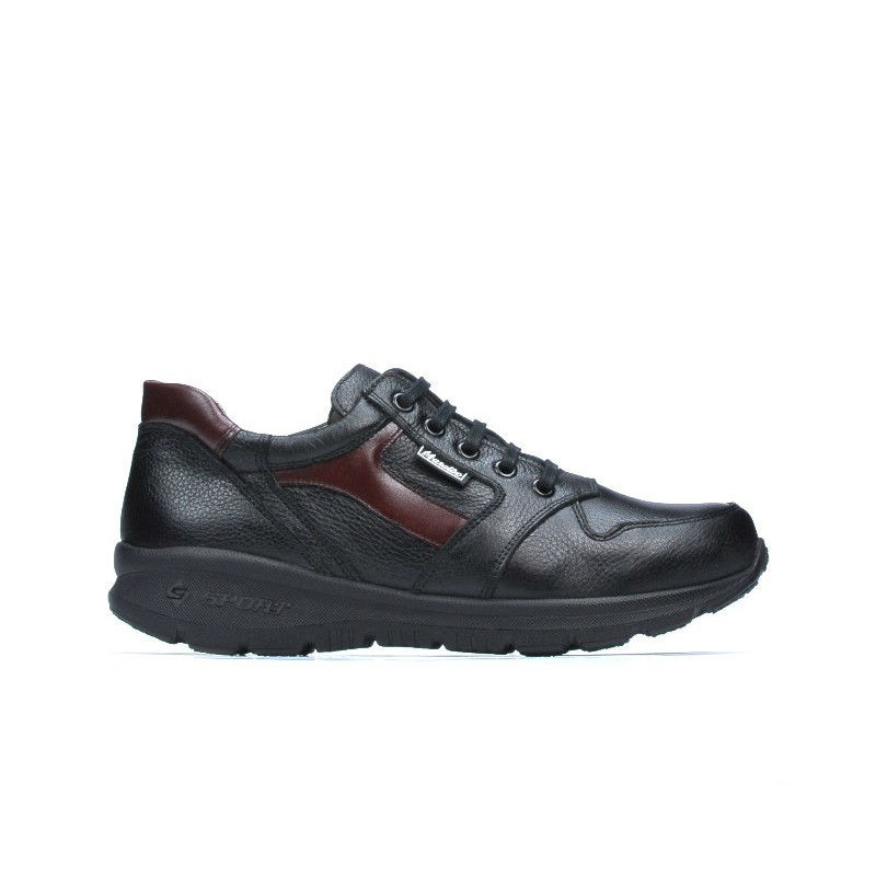 Zapatillas deportivas adolescentes 397 negro+burdeos