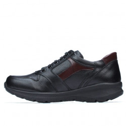 Zapatillas deportivas adolescentes 397 negro+burdeos