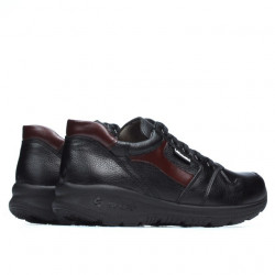 Zapatillas deportivas adolescentes 397 negro+burdeos