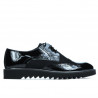 Zapatos casuales para hombre 831 charol negro combinado