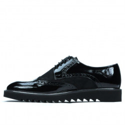 Zapatos casuales para hombre 831 charol negro combinado